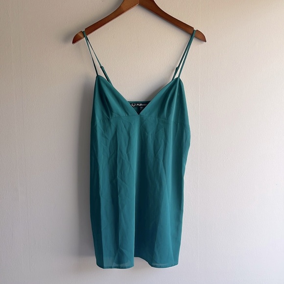 For Love And Lemons Other - For Love And Lemons dark teal mini slip or camisole tank